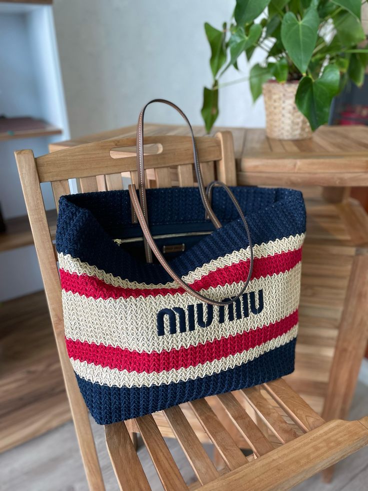 Miu Miu Crochet Tote Bag