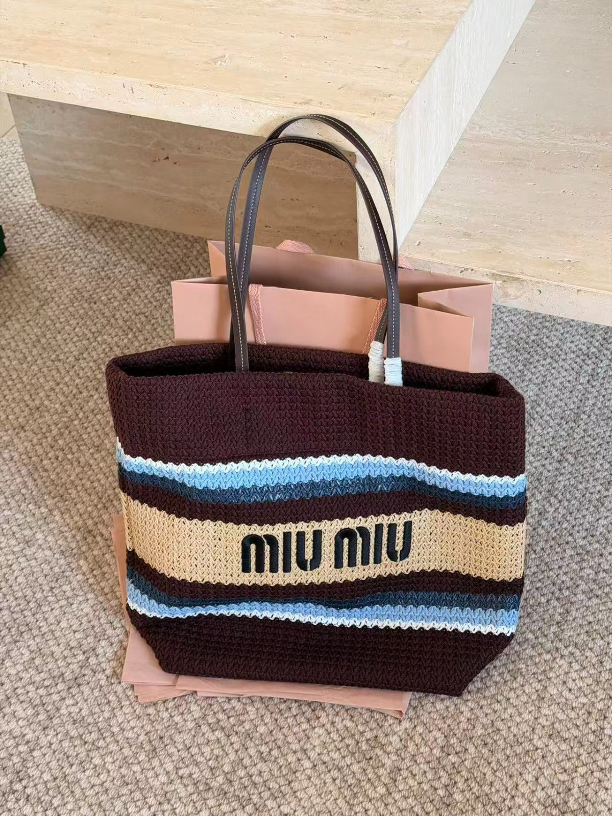 Miu Miu Crochet Tote Bag